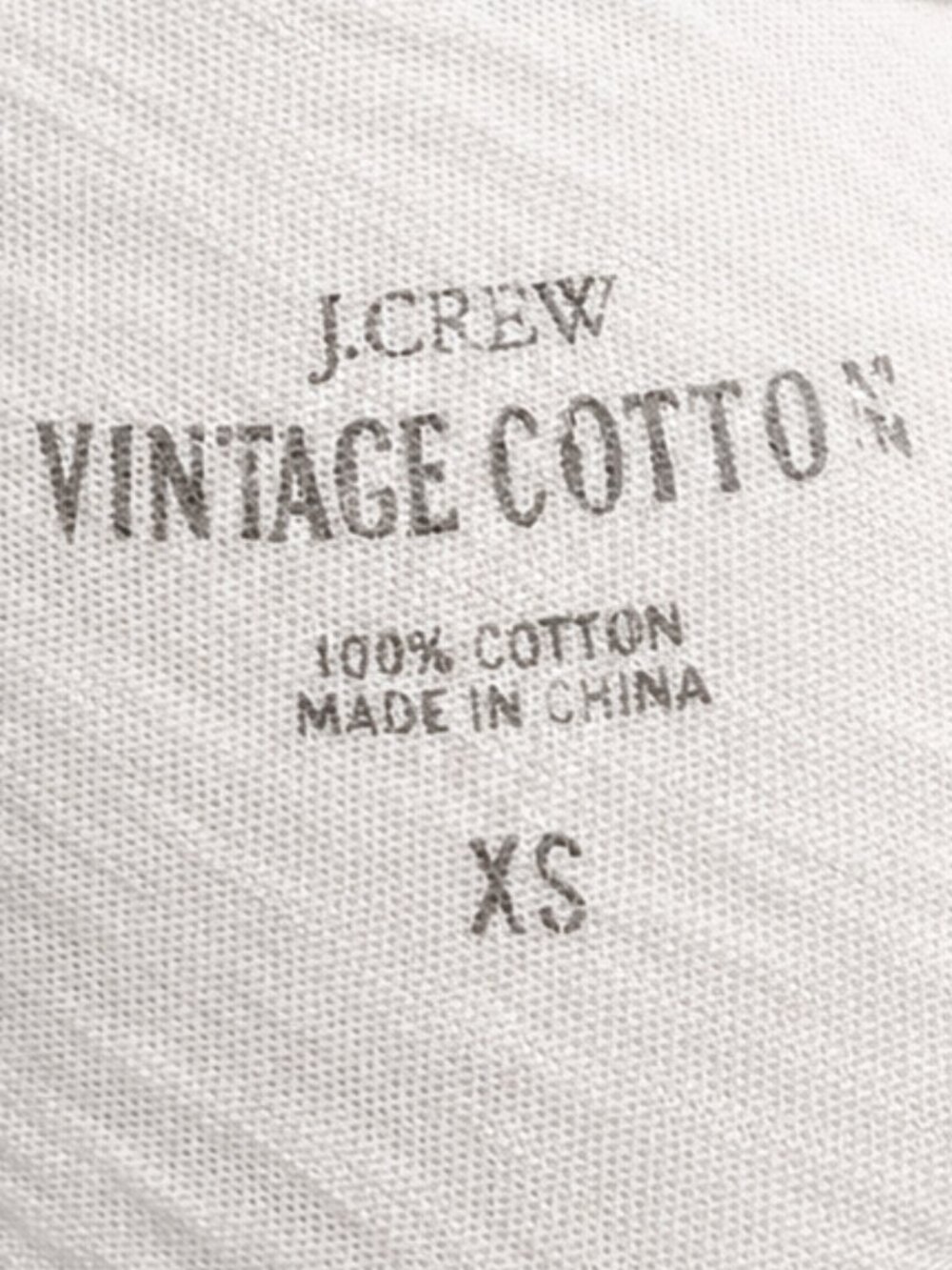 💋 🌟 J. Crew Vintage Cotton Tee Shirt | ClassicWhite | Size XS | Pristine Cond. - Picture 5 of 9